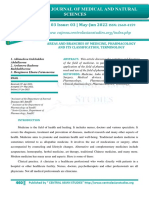 Areas and Branches of Medicine, Pharmacology and Its Classification, Terminology