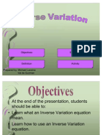 Inverse Variation