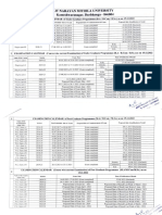 Examination Calendar