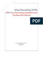 Product Manuals and Guides - NICETradingRecordingNTR - NTRVoiceRecordingInstallationandConfigurationManual