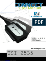 Kingwin EZ Connect Usi2535 Manual