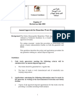 ETG - 27 (Annual Approvals For Hazardous Waste Disposal)