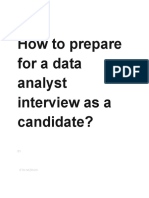 Analyst Technical Interview Prep