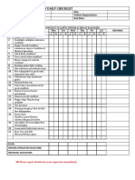 LDV - Pre - Start Checklist