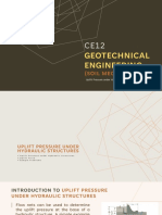 CE12 - Uplift Pressure Under Hydraulic Structures