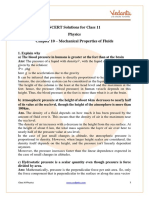 Class 11 - Physics - Mechanical Properties of Fluids