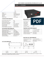 Lithium Iron Phosphate Battery - Lp18-48100: Electrical Performance