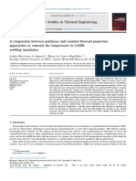 A Comparison Between Nonlinear and Constant Thermal Properties Approaches To Estimate The Temperature in Laser Welding Simulation