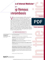 Deep Venous Thrombosis 2022. ANNALS