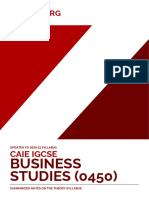 Pdfcaie Igcse Business Studies 0450 Theory v1 PDF