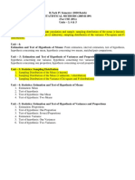 STATISTICAL METHODS Units-345notes BTech S.srinivasa Rao