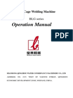 2020.8.5 Manual Book For Auto Steel Cage Welding Machine Operation Manual