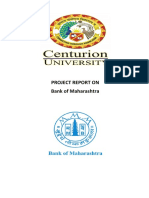 Bank of Maharastra Project Report