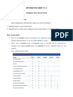 CSS - Info Sheet 3.1-2 - Configure User Access Level