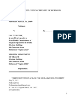 Pena V VDH W/ Exhibits A - F - Declaratory Judgement