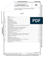 Specification of Surface Texture VDA 2005: Klass - NR: 02624