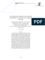 Parametric Design and Finite Element Analysis of Turbine Blade