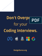 Don't Overprep Coding Interviews.: For Your