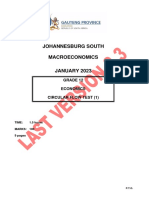GR 12 Econ Circular Flow Test QP - Jan 2023