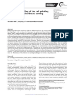 Predictive Modeling of The Rail Grinding Process Using A Distributed Cutting Grain Approach