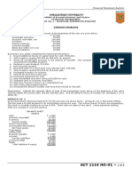 HO No. 1 - Financial Statements Analysis