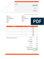 Invoice Template 4 Word