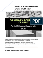 What Is ORDINARY PORTLAND CEMENT