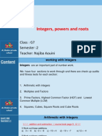 Integers, Powers and Roots