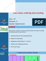 Place Value, Ordering and Rounding