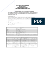 PSYC1000A General Psychology Course Outline