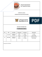 Method Statement For Formworks - Rev 01