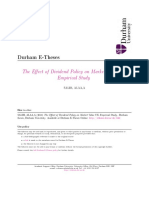 Durham E-Theses: The Eect of Dividend Policy On Market Value UK Empirical Study