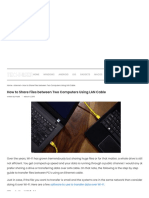 How To Share Files Between Two Computers Using LAN Cable - TechWiser