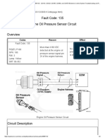 Fault Code: 135 Engine Oil Pressure Sensor Circuit: Codes Reason Effect