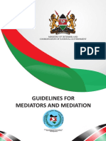 Final - Guidelines For Mediators and Mediation