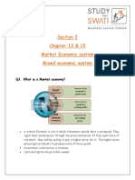 Chapter 13 & 15 Market and Mixed Economic Systems