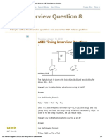 ASIC Interview Question & Answer - ASIC Timing Interview Questions