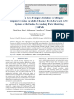 An Efficient & Less Complex Solution To Mitigate Impulsive Noise in Multi-Channel Feed-Forward ANC System With Online Secondary Path Modeling (OSPM)