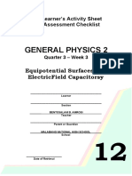 General Physics - Q3-Week3 - Equipotential Surface and Electric Field