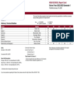 HS Semester 1 Report Card 22-23