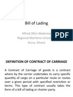 Bill of Lading