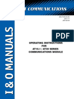 Operating Instructions For AT10 - 1-AT30 Comm Module