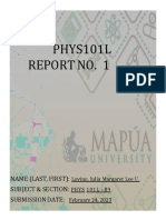 Lovino B9 Report1 PHYS101L