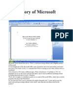 The History of Microsoft Word
