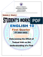 1st Quarter Week 2