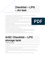 LPG Check List