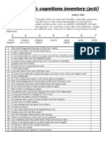 Posttraumatic Cognitions Inventory (PTCI)