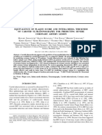 Equivalence of Plaque Score and Intima-Media Thickness of Carotid Ultrasonography For Predicting Severe Coronary Artery Lesion, 2003