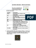 4 LO1 Financial and Other Indicators Stocks and Shares and Indicators