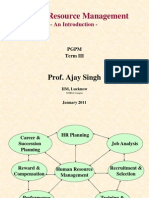 Human Resource Management: Prof. Ajay Singh